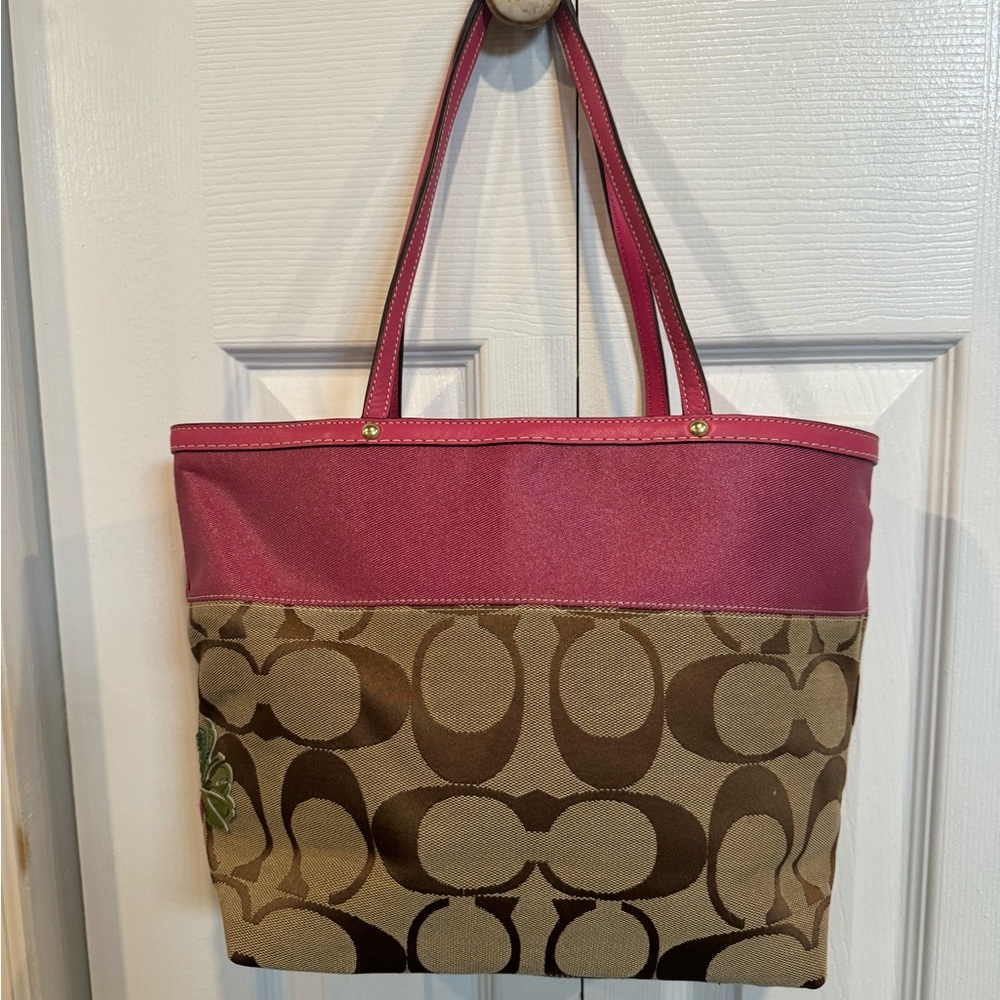Coach Monogram Floral Tote - Picture 2 of 7